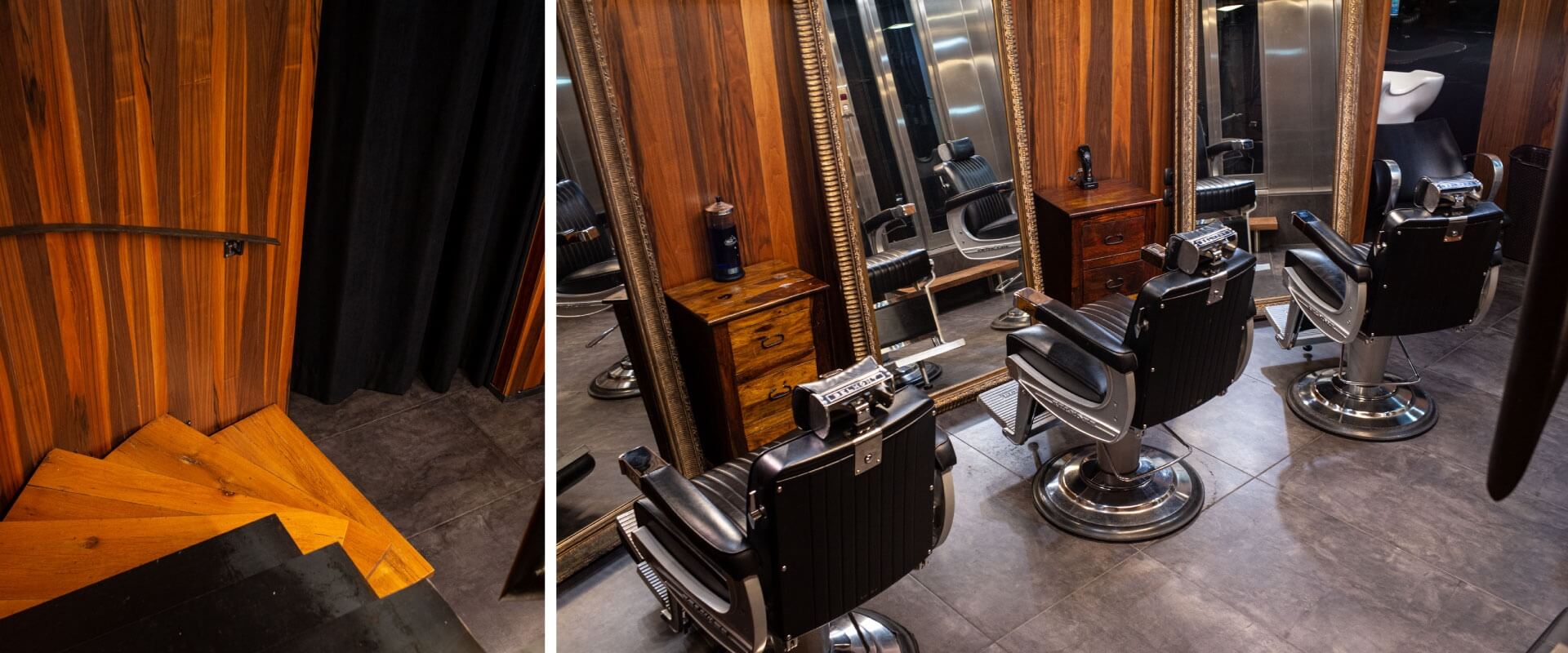 Κομμωτήριο Plastiras 1955 χώρος VIP ανδρικού - private barbershop 